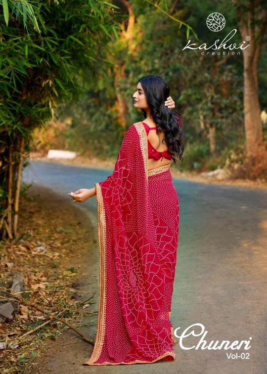 Shorya mono georgette with lace work 100 rs sarees wholesale online shopping