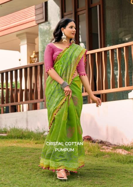 Shorya pum pum cotton printed surat saree market