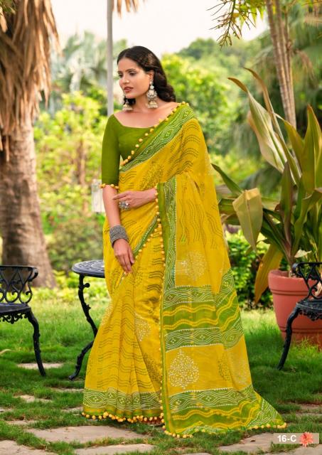 Shorya pum pum cotton printed surat saree market