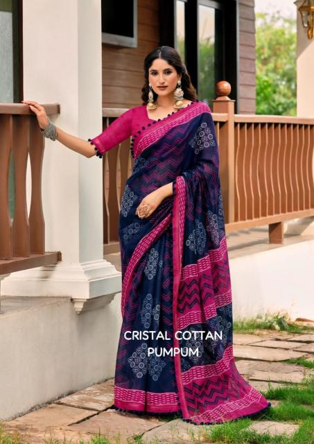 Shorya pum pum cotton printed surat saree market