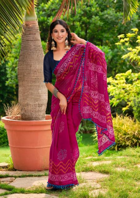 Shorya pum pum cotton printed surat saree market