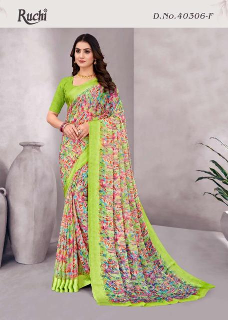 Shorya ruchi cherry vol.48 chiffon surat sarees wholesale market online shopping