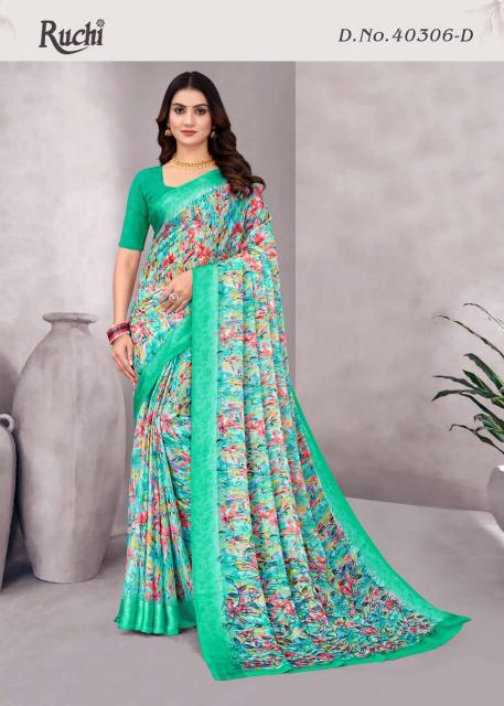 Shorya ruchi cherry vol.48 chiffon surat sarees wholesale market online shopping