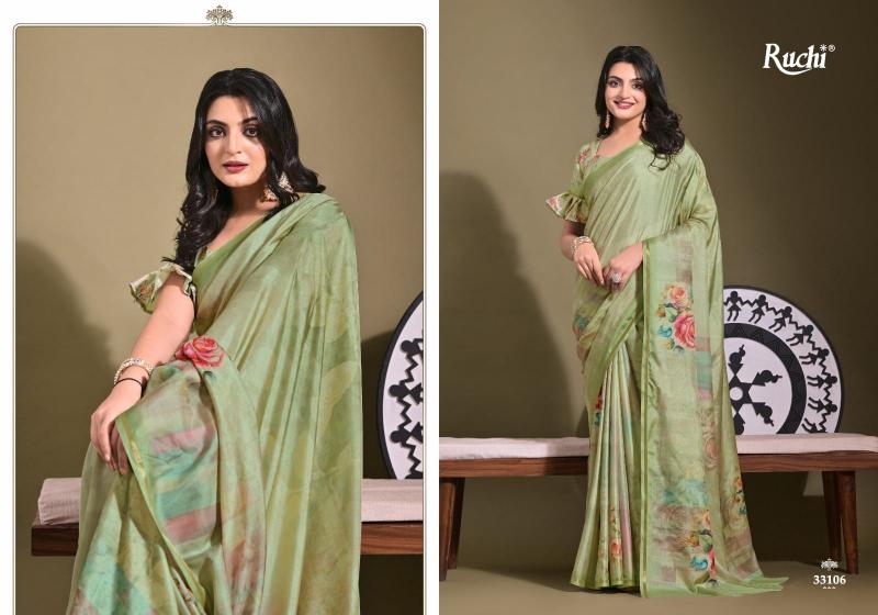 Shorya ruchi saisha digital print tussar silk surat saree online shopping