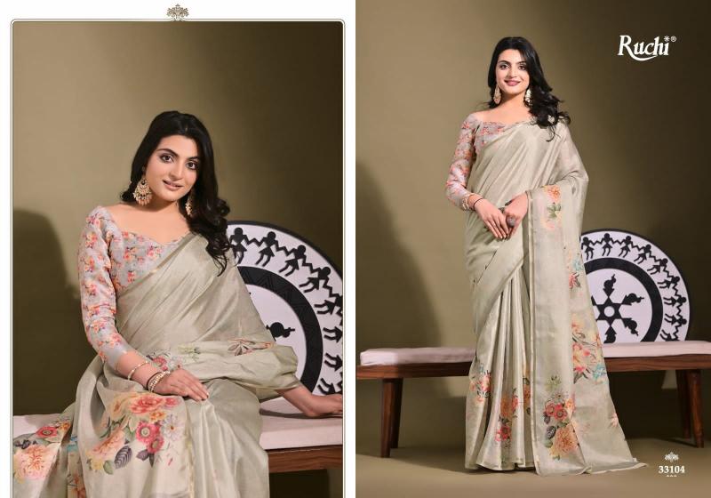Shorya ruchi saisha digital print tussar silk surat saree online shopping