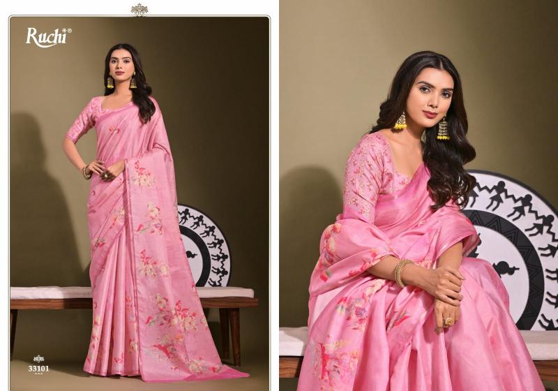 Shorya ruchi saisha digital print tussar silk surat saree online shopping