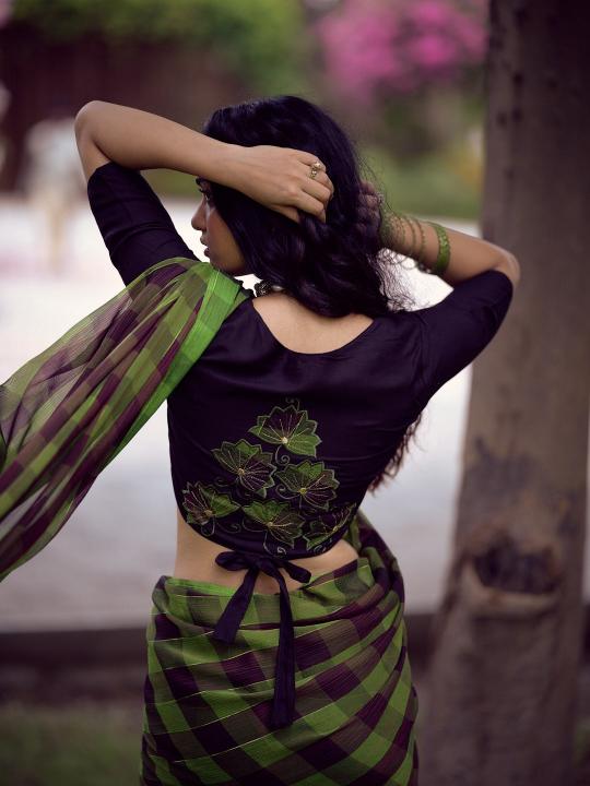 Shorya unique back work blouse surat sarees wholesale online shopping