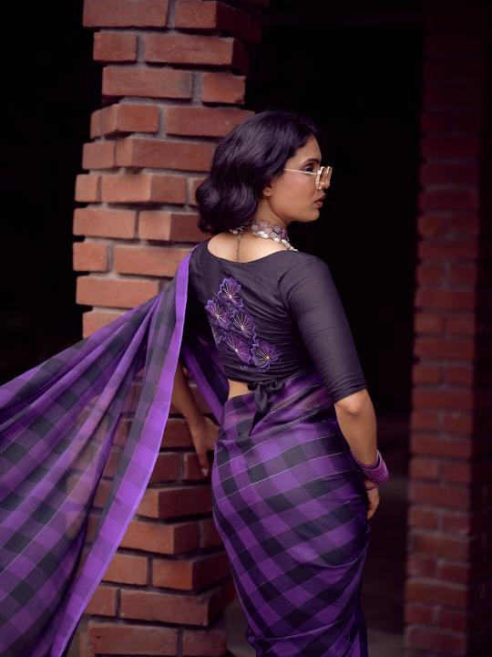 Shorya unique back work blouse surat sarees wholesale online shopping