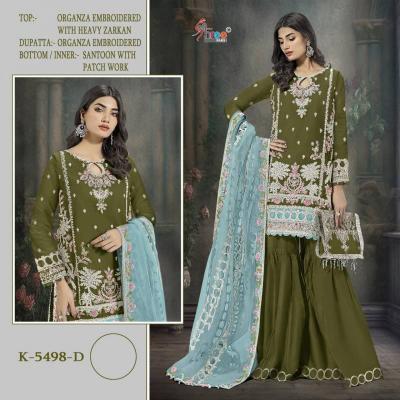 Shree K 5498 Organza Wholesale salwar kameez market