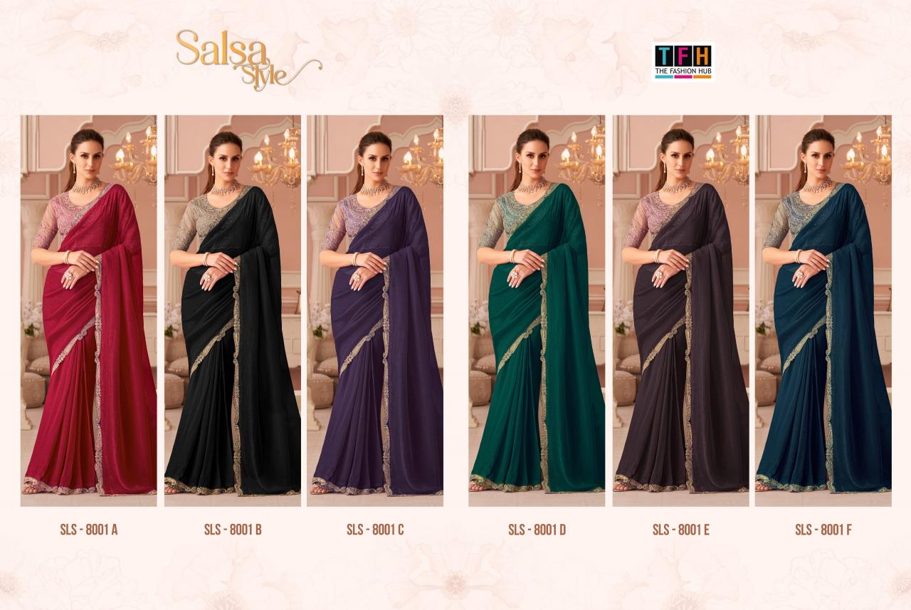 TFH salsa style georgette online saree shopping in surat