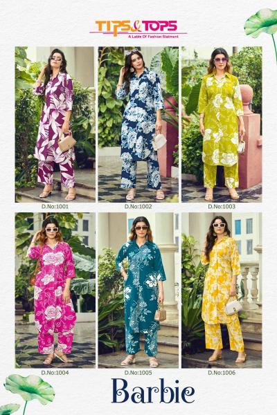 Tips And Tops Barbie Co Ord Set Vol 1 Trendy kurtis in Mumbai wholesale market