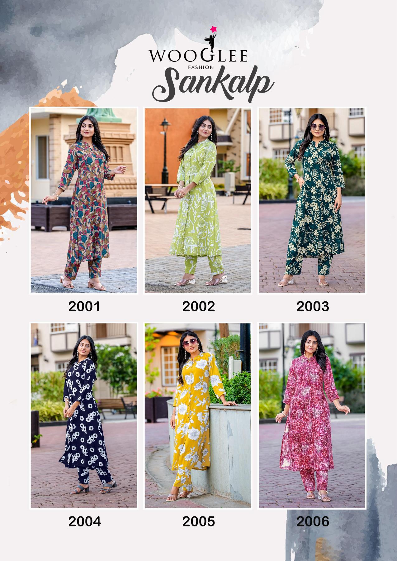 Wooglee sankalp rayon print cotton cord set for women wholesale