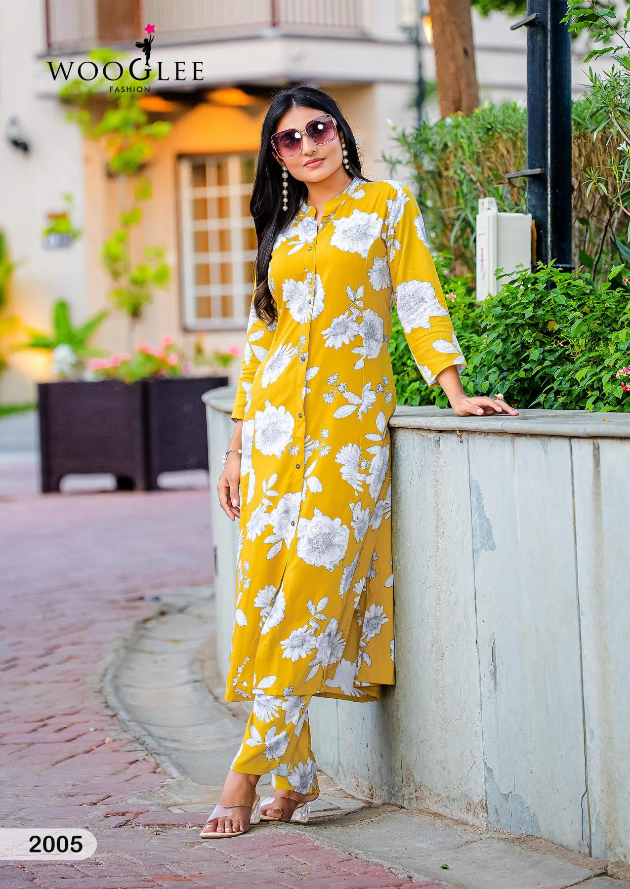 Wooglee sankalp rayon print cotton cord set for women wholesale