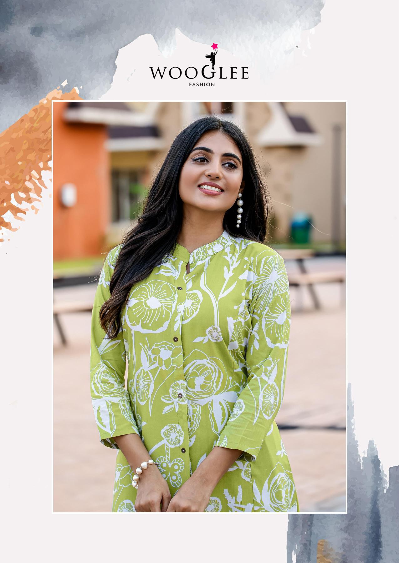 Wooglee sankalp rayon print cotton cord set for women wholesale