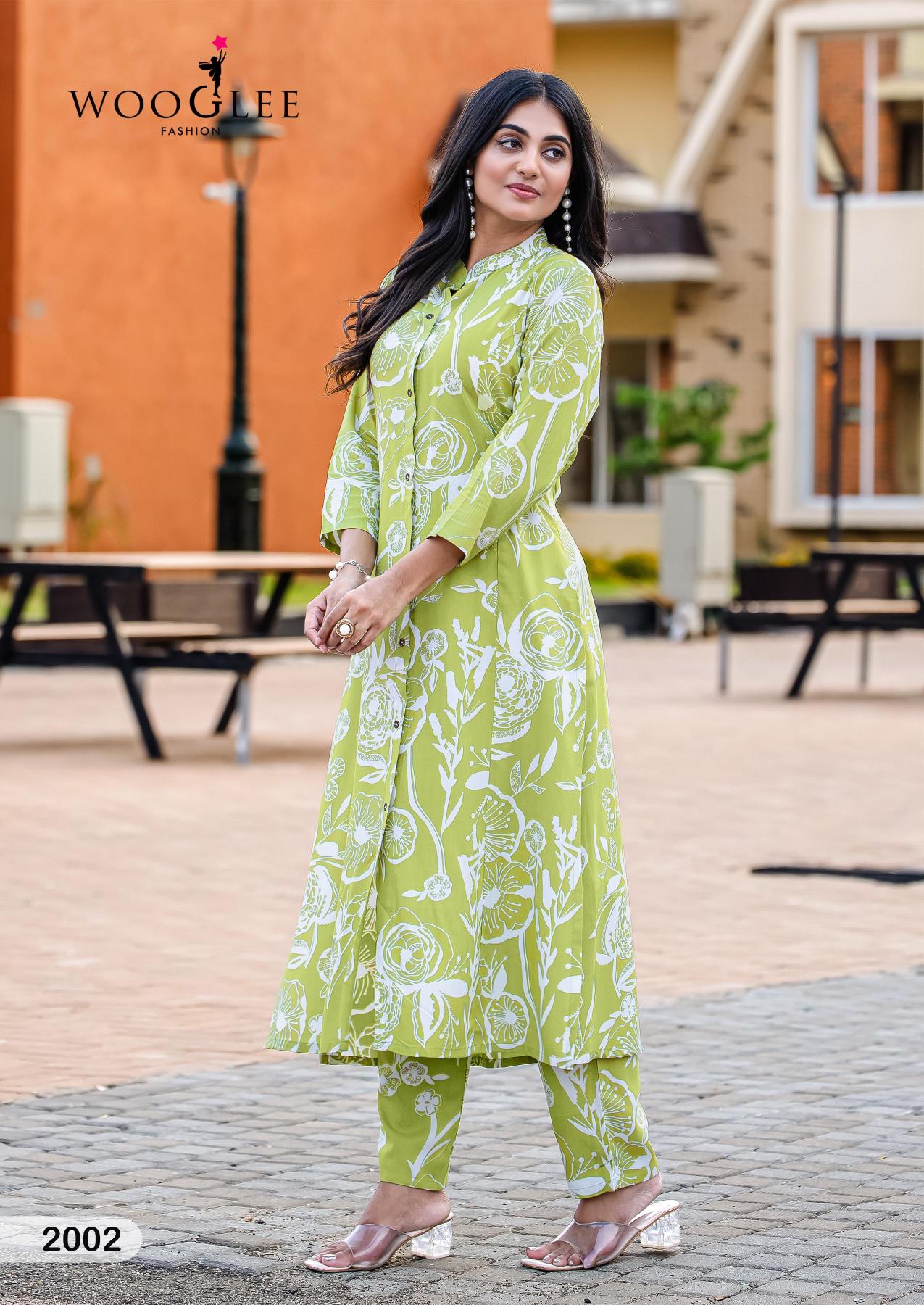 Wooglee sankalp rayon print cotton cord set for women wholesale