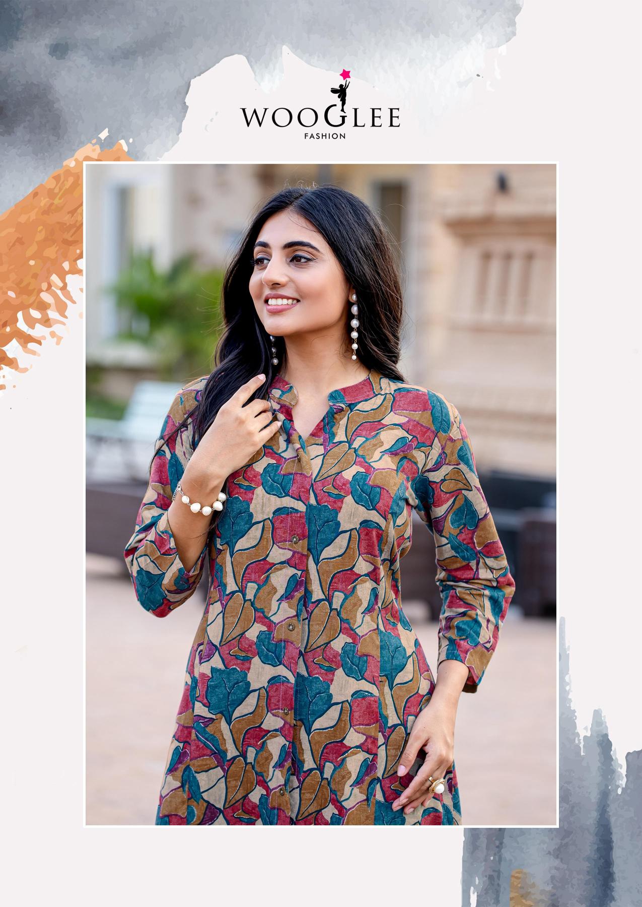 Wooglee sankalp rayon print cotton cord set for women wholesale