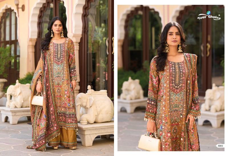 Your choice seerat 3 heavy chinon wholesale latest salwar kameez designs catalogue