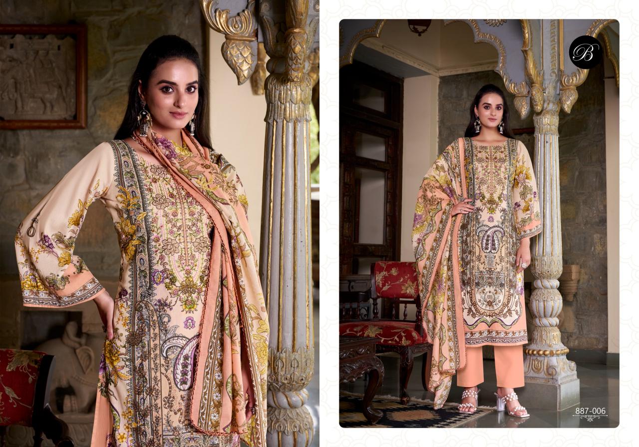 Belliza saiyaara digital print wholesale dress material catalogue