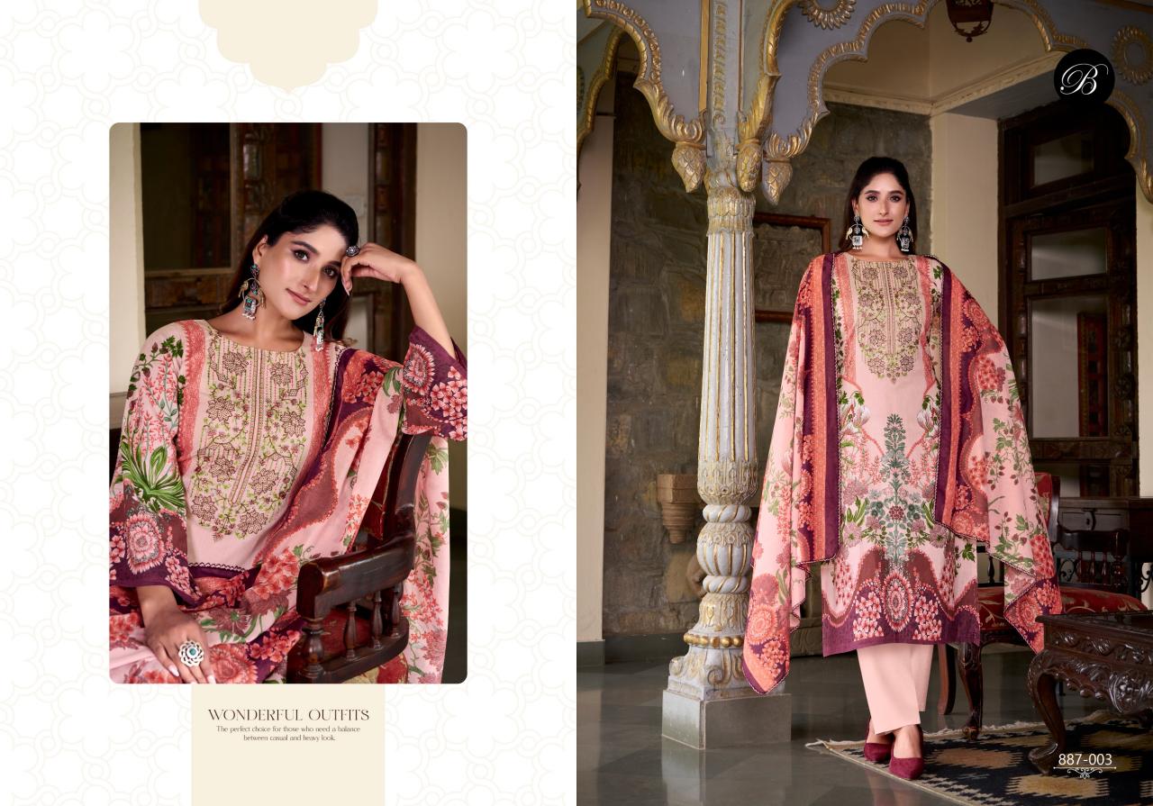 Belliza saiyaara digital print wholesale dress material catalogue