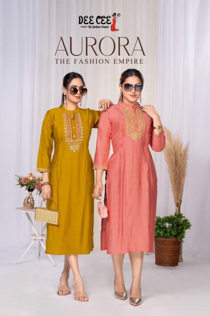 Deecee aurora morni silk surat kurti market wholesale price list 