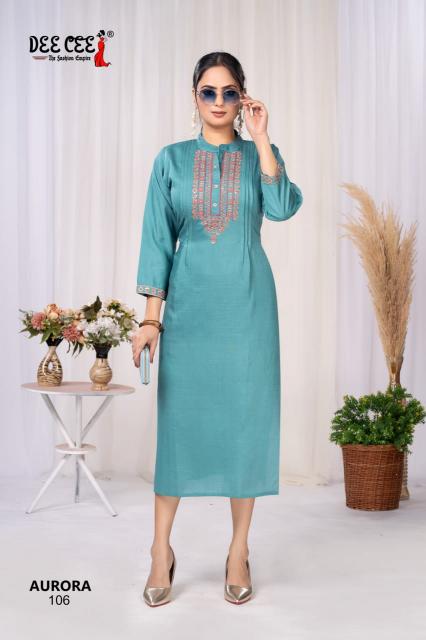 Deecee aurora morni silk surat kurti market wholesale price list 