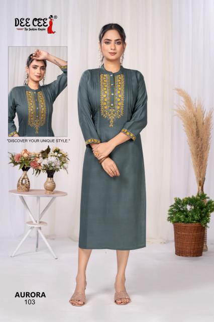Deecee aurora morni silk surat kurti market wholesale price list 