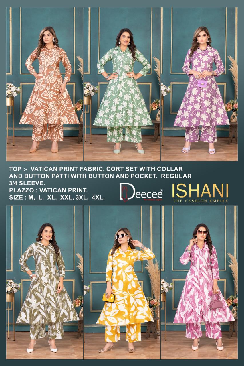 Deecee ishani vatican print coord set wholesale market online for clothing