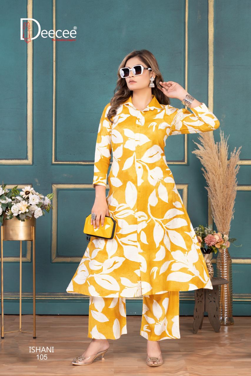 Deecee ishani vatican print coord set wholesale market online for clothing