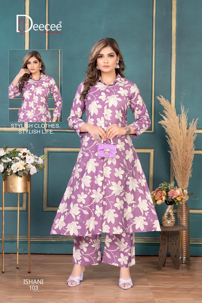 Deecee ishani vatican print coord set wholesale market online for clothing