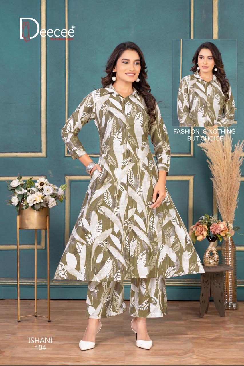Deecee ishani vatican print coord set wholesale market online for clothing