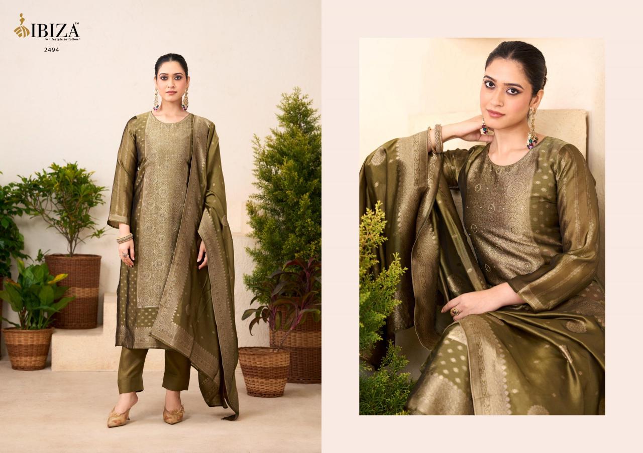 Ibiza samia 2 banglory silk wholesale dress material market in tirupur