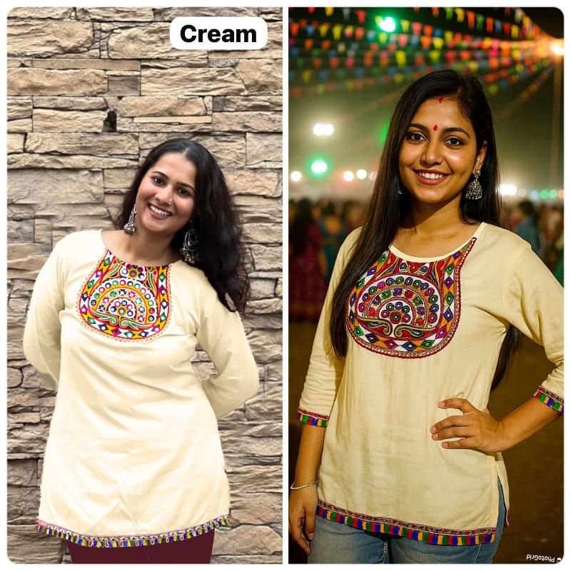 Inli Ai Navratri 2.0 rayon short top branded kurtis wholesale in surat