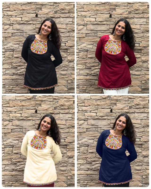 Inli Ai Navratri 2.0 rayon short top branded kurtis wholesale in surat