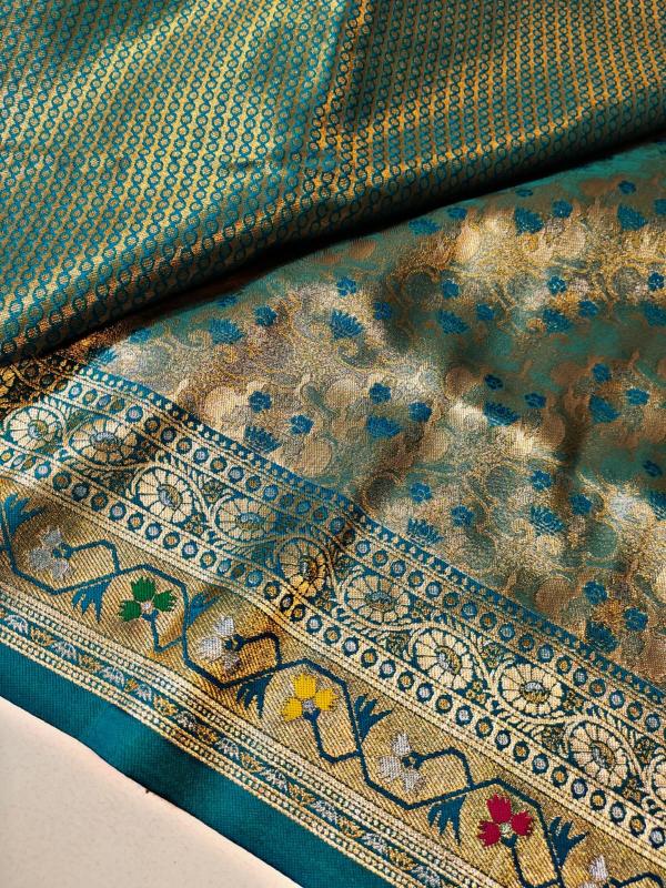 Malhar soft silk original gold surat bombay market saree price