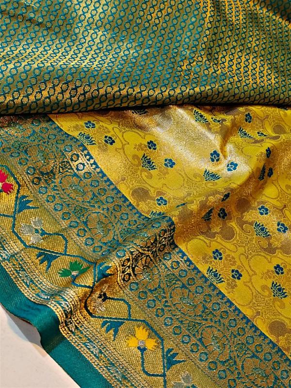 Malhar soft silk original gold surat bombay market saree price