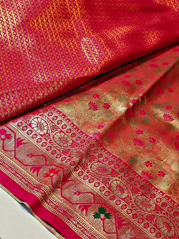 Malhar soft silk original gold surat bombay market saree price