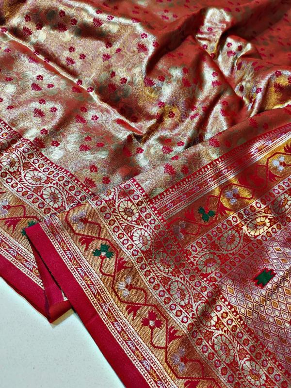 Malhar soft silk original gold surat bombay market saree price