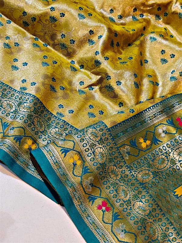 Malhar soft silk original gold surat bombay market saree price