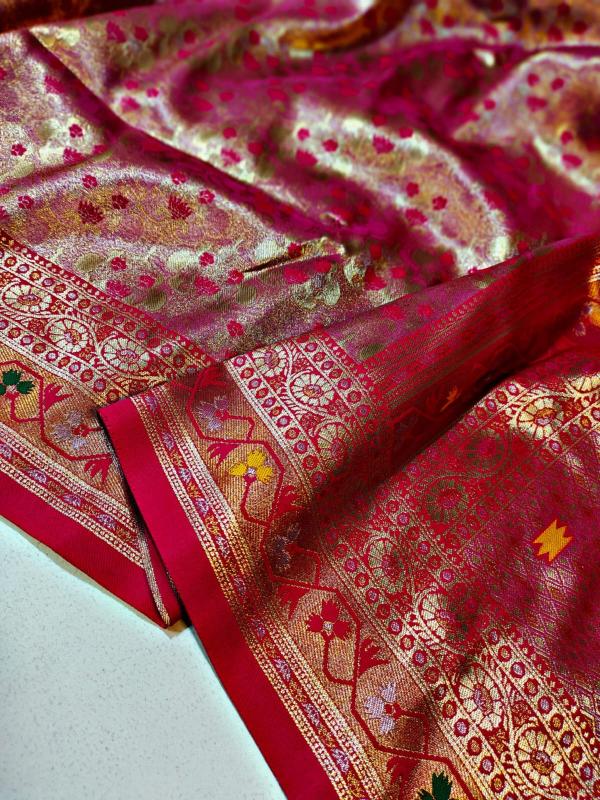 Malhar soft silk original gold surat bombay market saree price