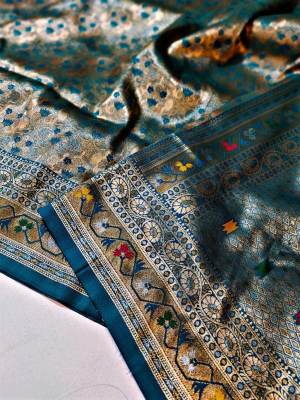 Malhar soft silk original gold surat bombay market saree price