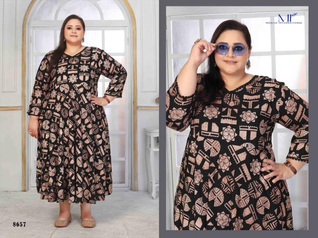 Moksh International plus size color vol 1 kurti wholesale surat online 