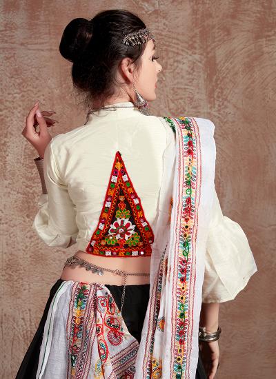 Multi Color Cotton Blend Embroidery Work Navratri Wear 894 Premium quality lehenga choli in bulk