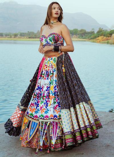Multi Color Muslin Cotton Digital Print Work Festival Wear 556 Traditional lehenga choli wholesale