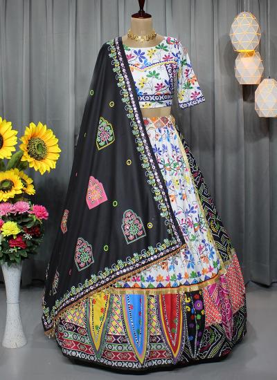 Multi Color Muslin Cotton Digital Print Work Festival Wear 556 Traditional lehenga choli wholesale