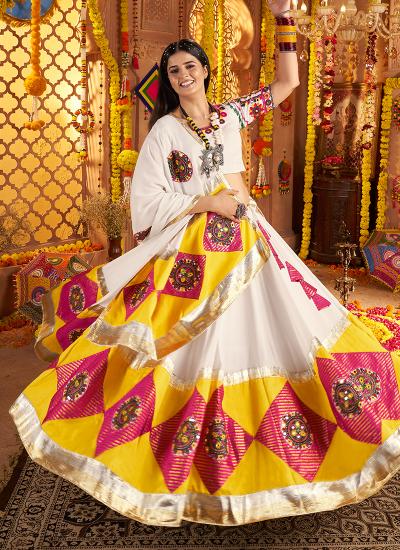 Multi Color Viscose Cotton Embroidery Work Navratri 611 High-quality lehengha choli wholesalers