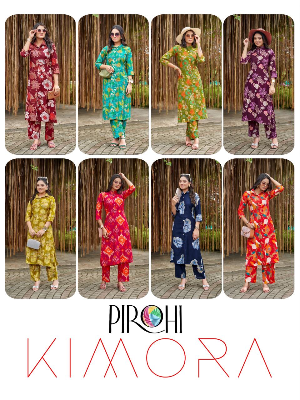 Pirohi kimora viscose coord set wholesale cloth market online