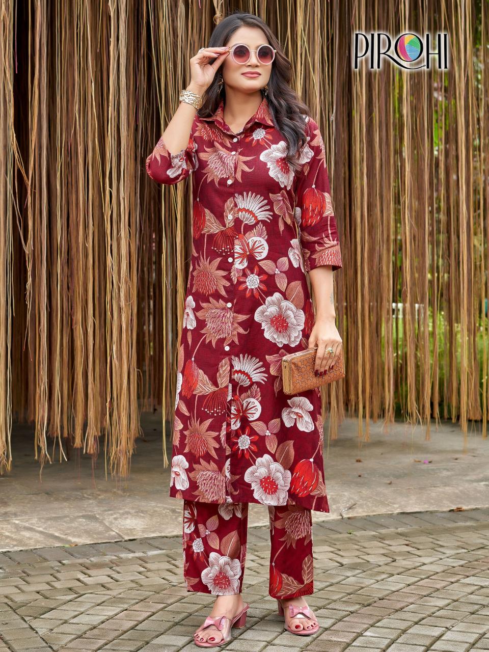 Pirohi kimora viscose coord set wholesale cloth market online