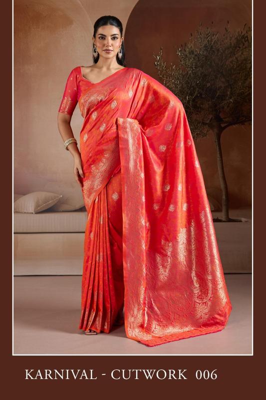 Rajtex karnaal cutwork silk wholesale saree market india