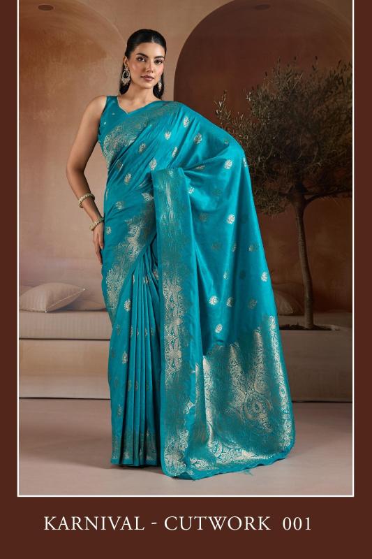 Rajtex karnaal cutwork silk wholesale saree market india