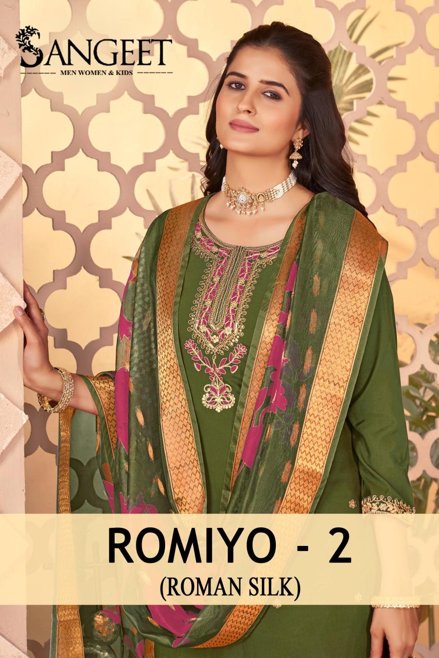 Sangeet romiyo 2 silk 3 pcs kurti surat wholesale market price list